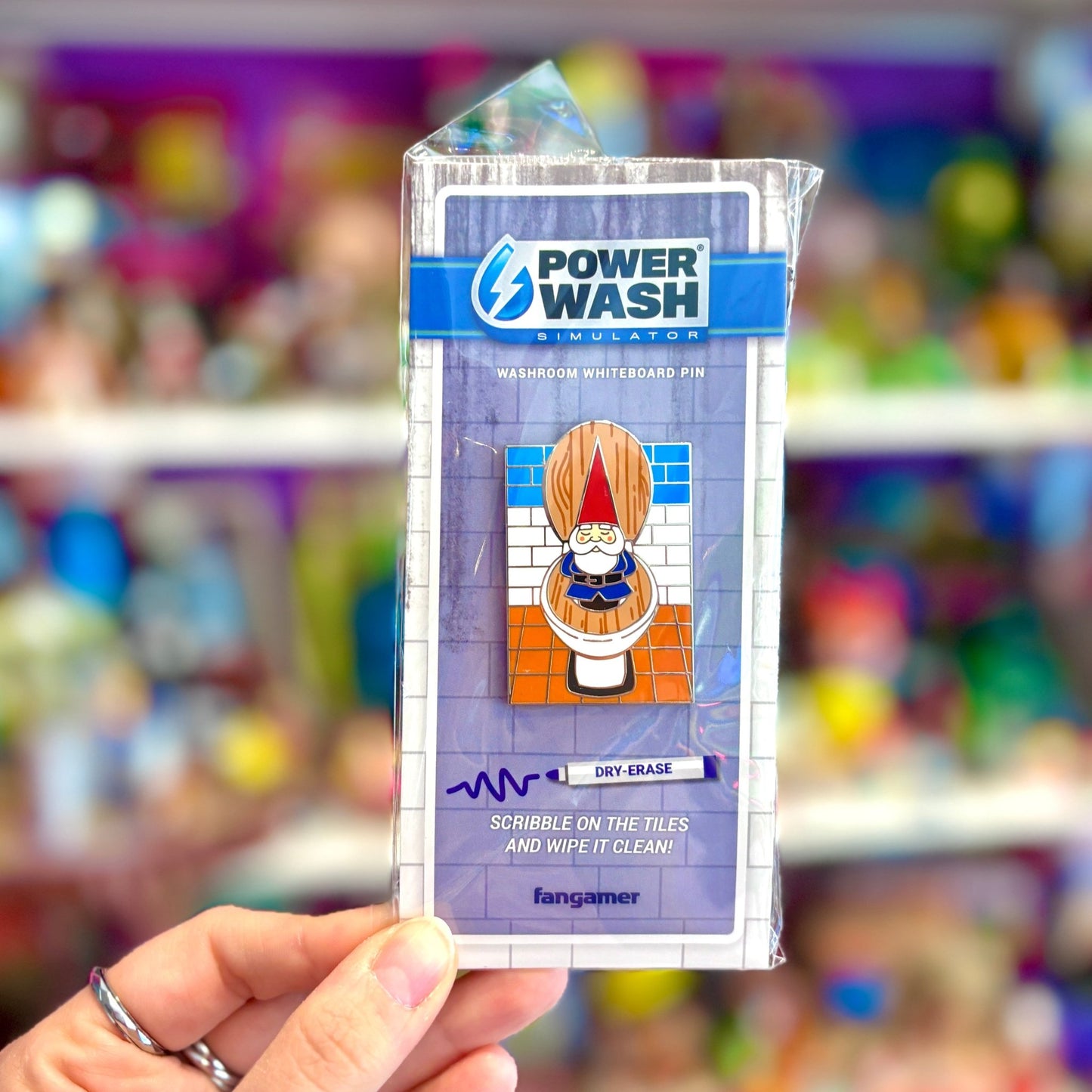 PowerWash Simulator: Washroom Whiteboard Pin (Fangamer) - PopCultGang
