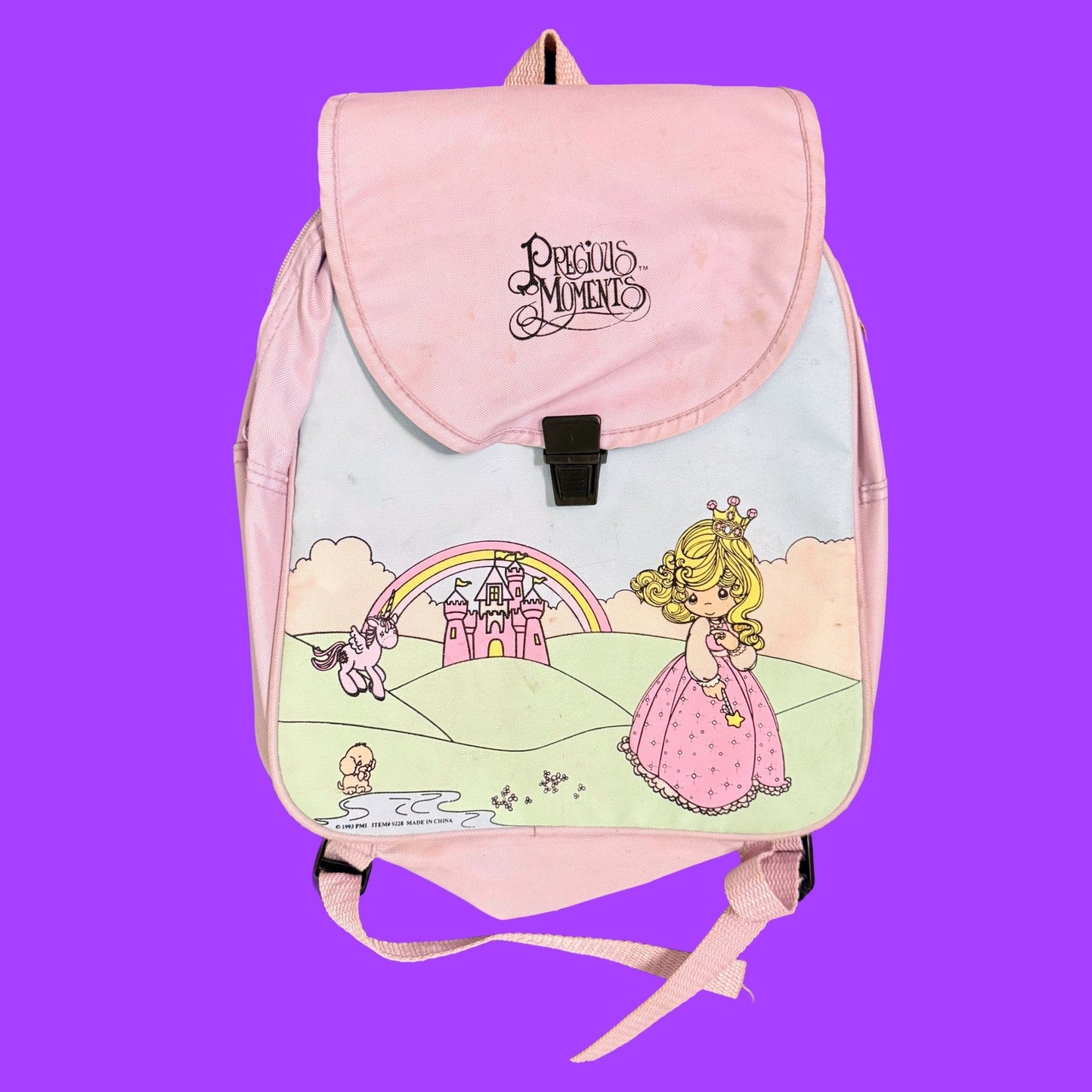 Precious Moments Pink Backpack (1993) - PopCultGang