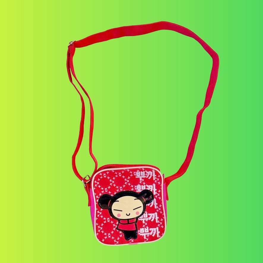 Pucca: Japanese Glitter Writing Y2K Crossbody Bag (2006) - PopCultGang