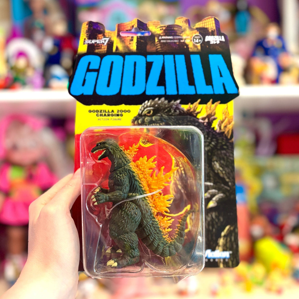 ReAction Figures: Godzilla 2000 Charging Toho Action Figure (Super7) - PopCultGang