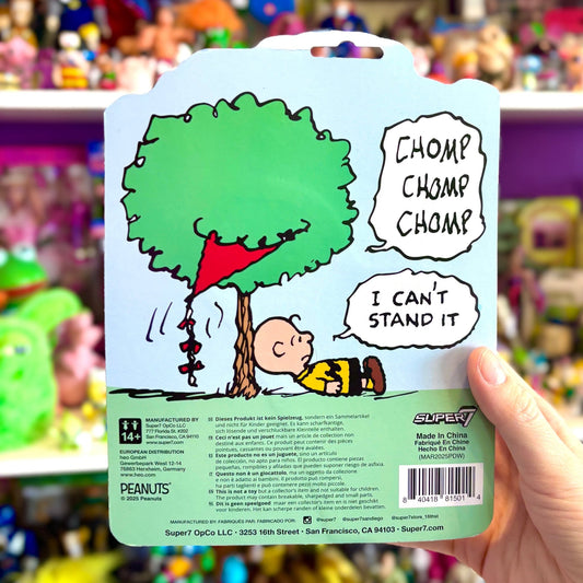 Reaction Figures: Peanuts - Charlie Brown and the Kite - Eating Tree 9 cm Action Figure (Super7, Comic Panel) - PopCultGang