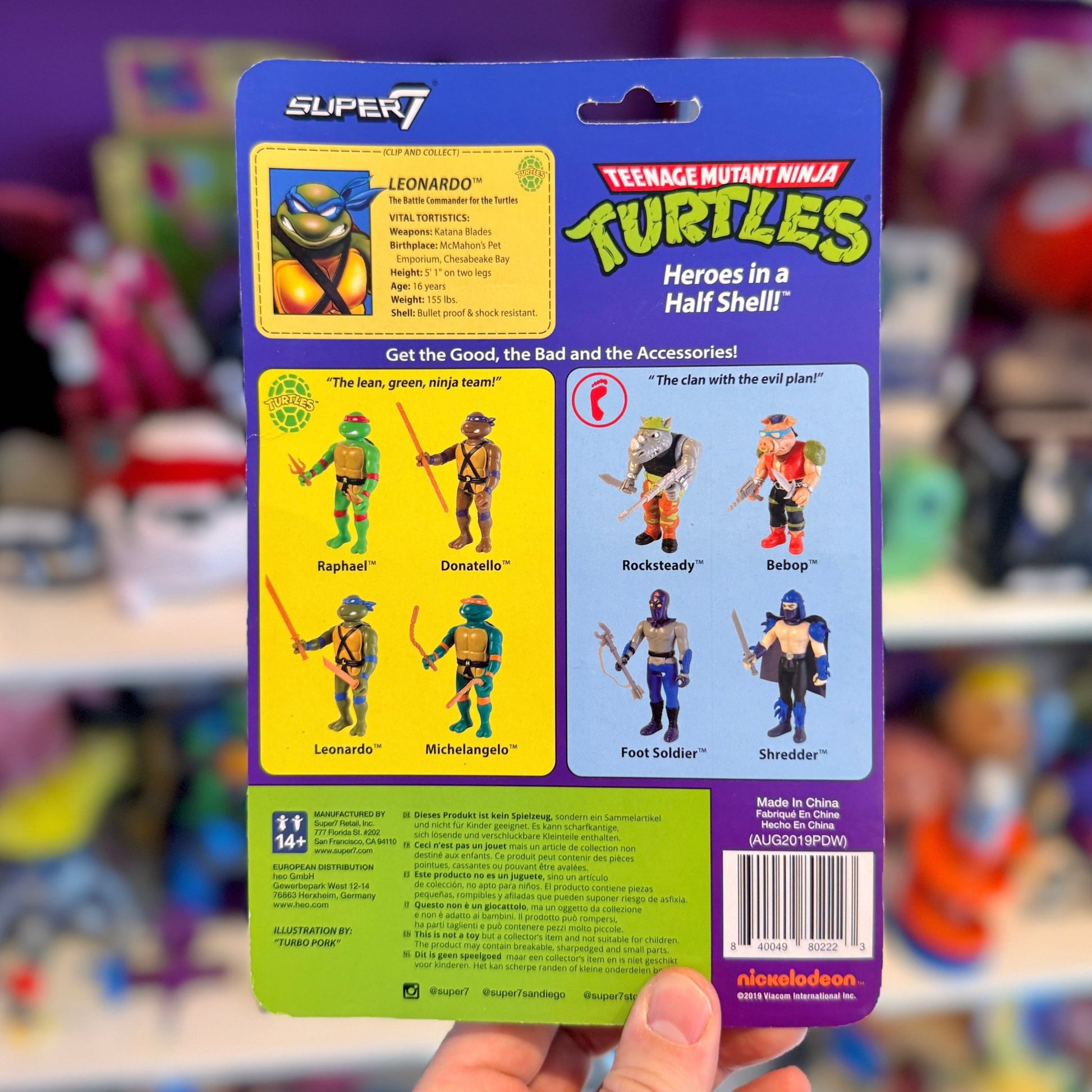 ReAction Figures - Teenage Mutant Ninja Turtles: Leonardo (2019) - PopCultGang