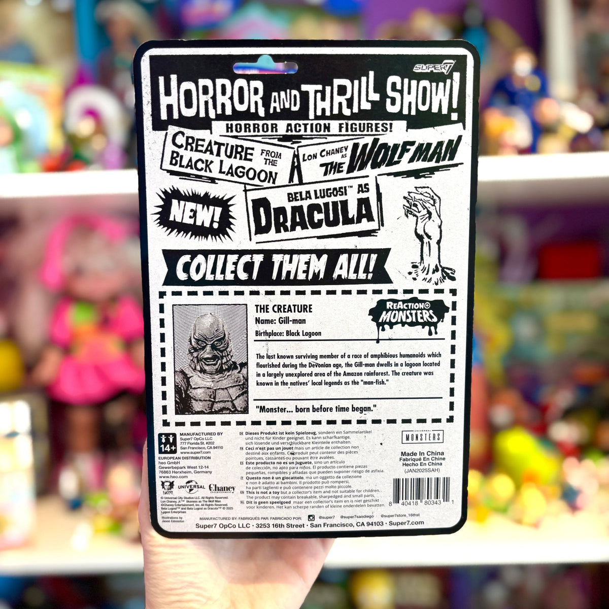 ReAction Figures: Universal Monsters - Creature from the Black Lagoon Action Figure 10 cm (Super7) - PopCultGang