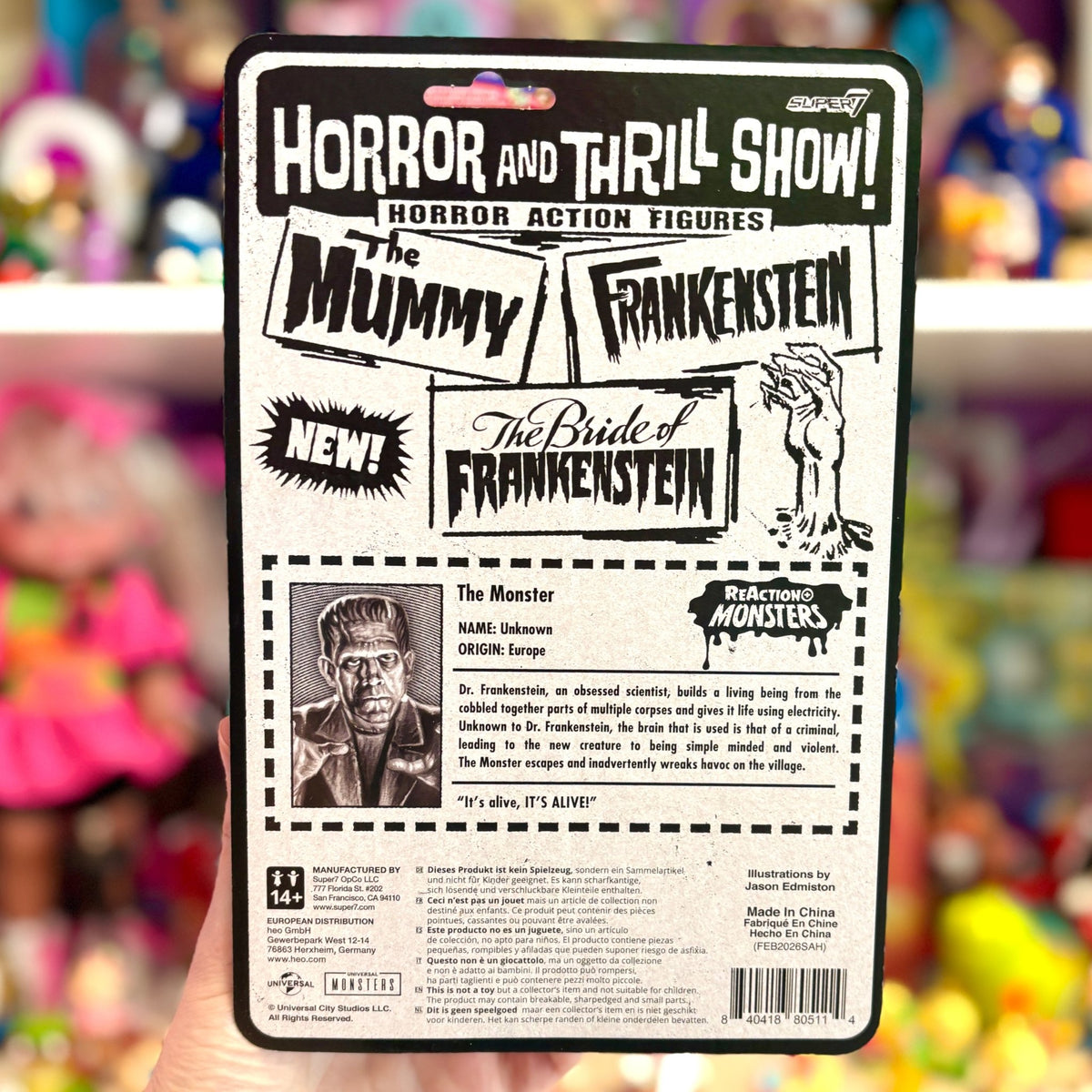 ReAction Figures: Universal Monsters - Frankenstein Action Figure 10 cm (Super7) - PopCultGang