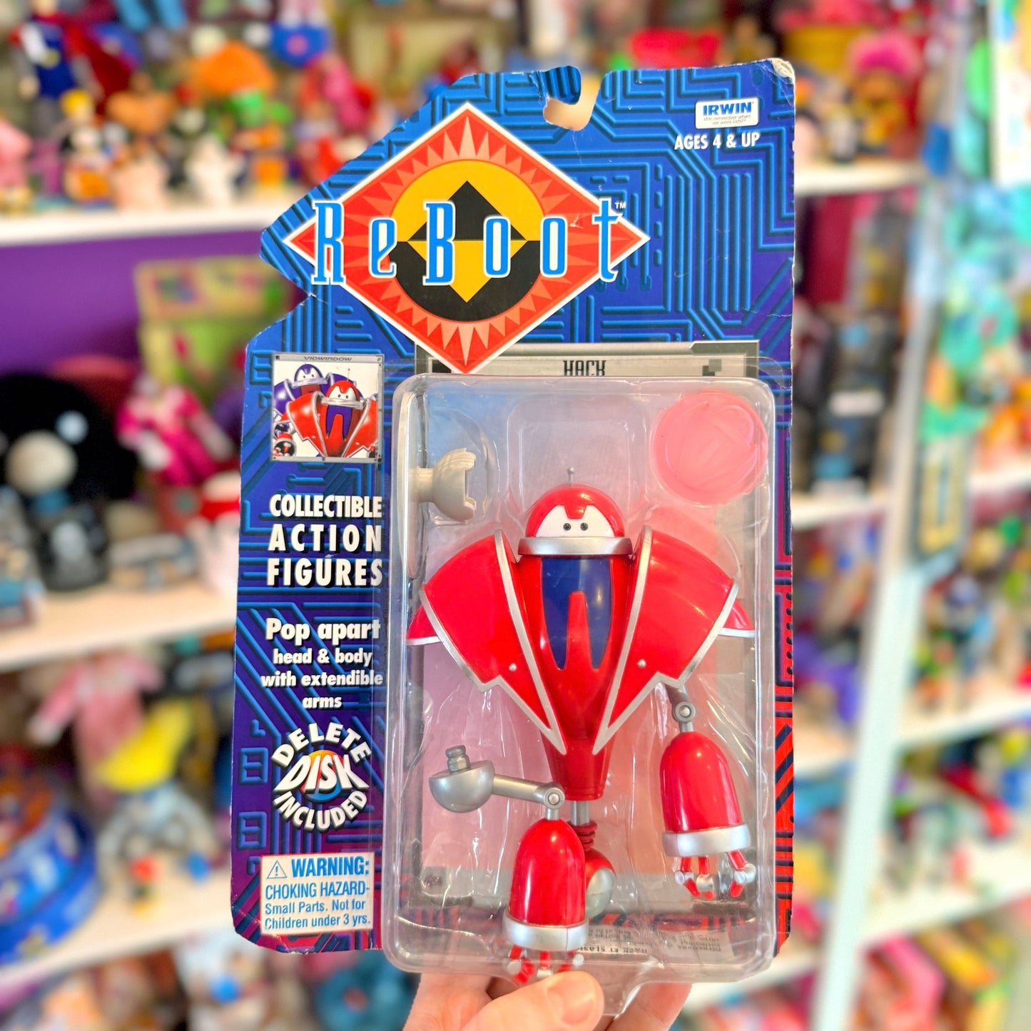 Reboot: Hack Robot Action Figure (MOC, Irwin Toys, 1995) - PopCultGang