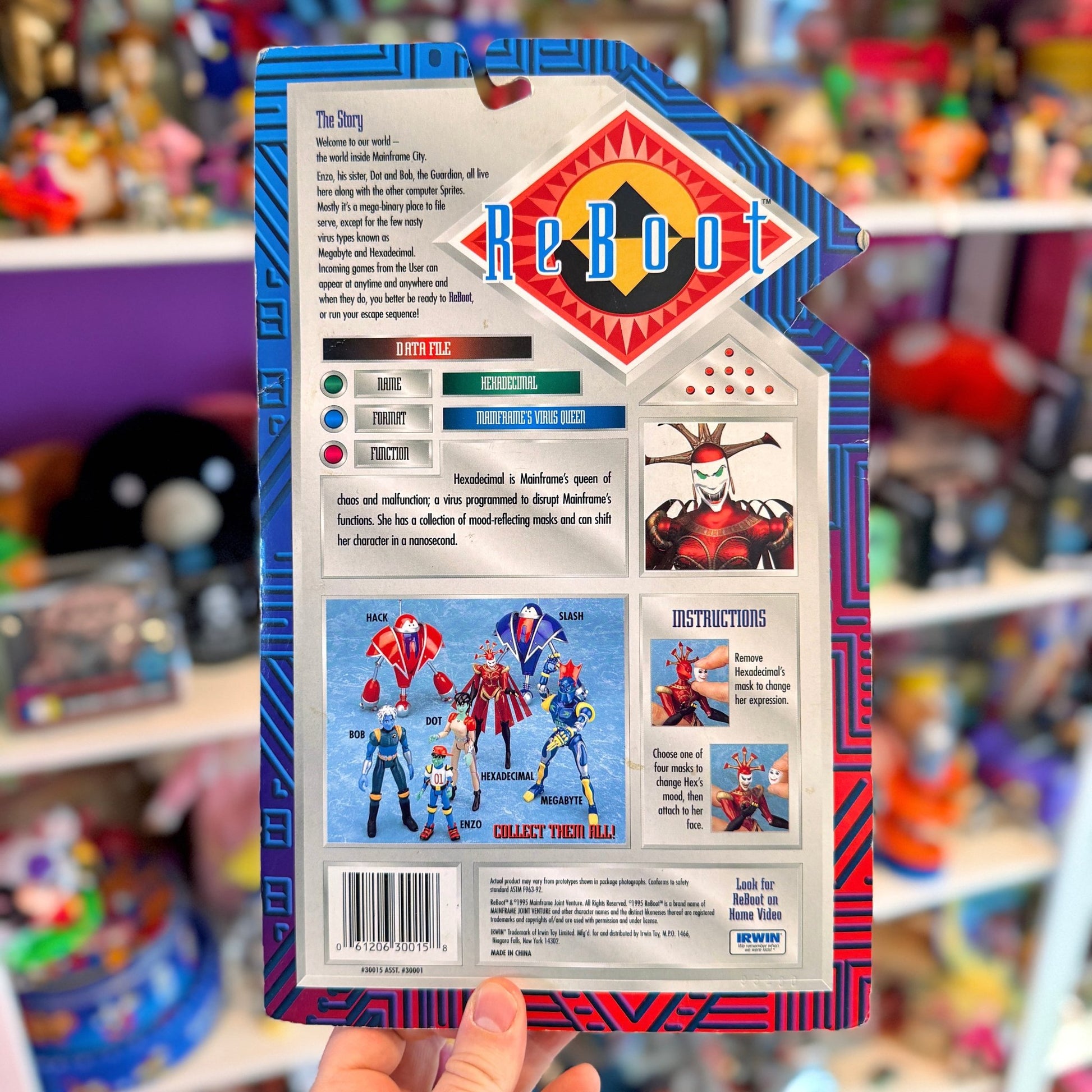 Reboot: Hexadecimal Action Figure (MOC, Irwin Toys, 1995) - PopCultGang