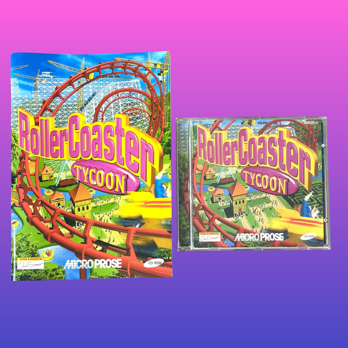 Roller Coaster Tycoon - Game + Manual (PC, 90s) - PopCultGang