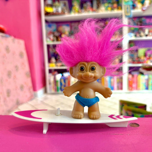 Russ Trolls: Beach Surfer Troll on Surfboard (90s) - PopCultGang