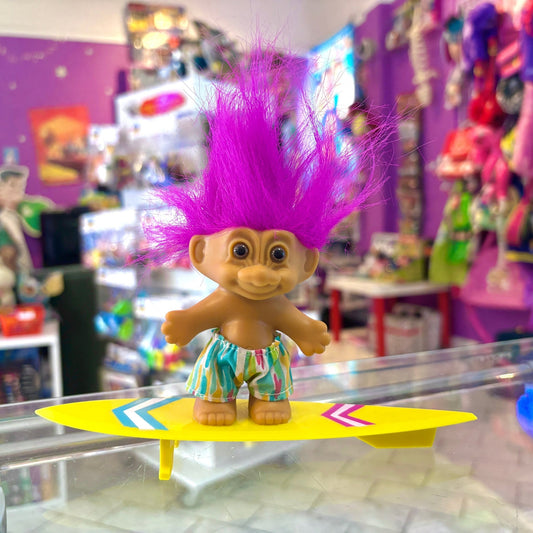 Russ Trolls: Beach Surfer Troll on Surfboard (90s) - PopCultGang