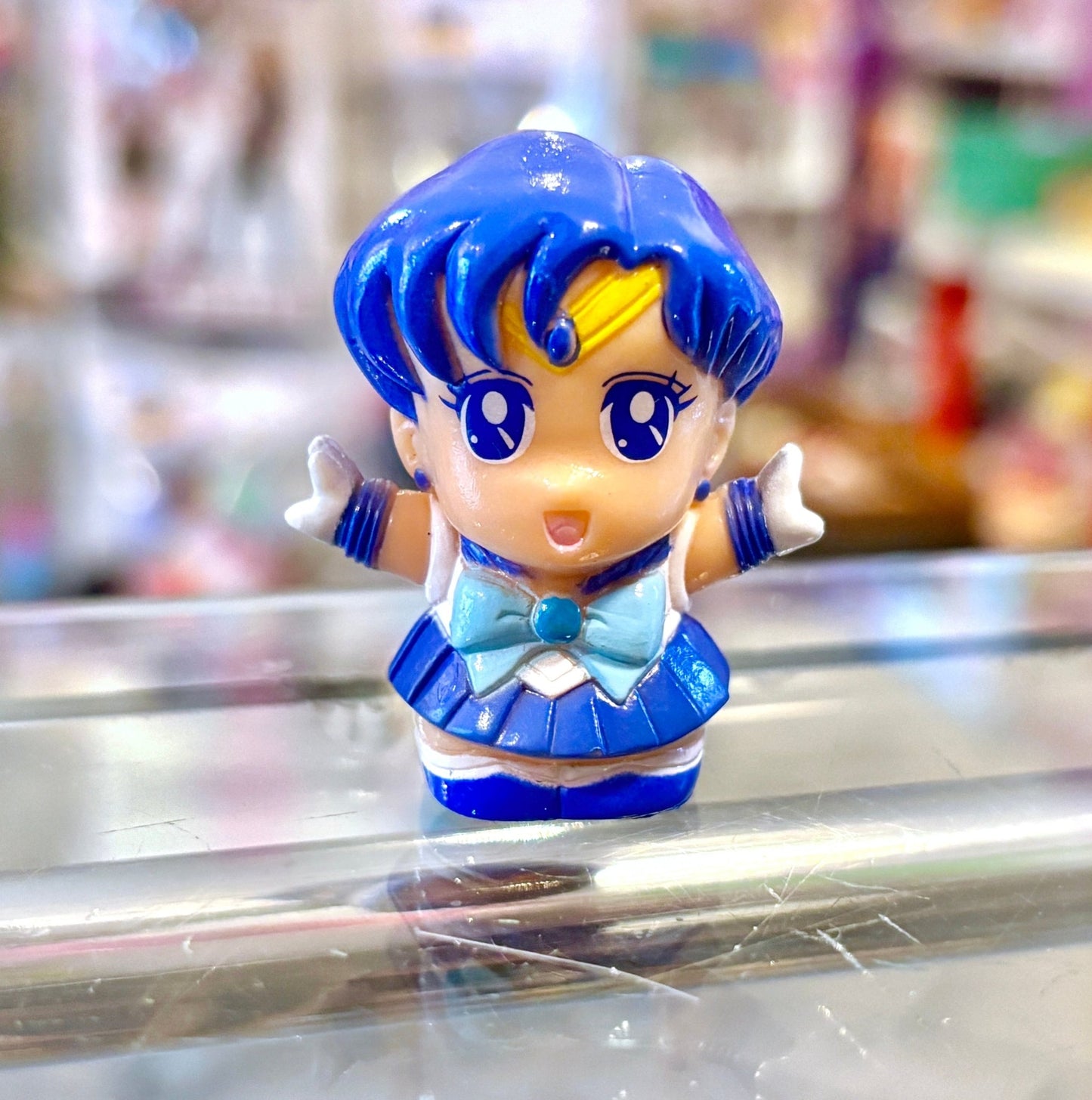 Sailor Moon: Chibi Sailor Mercury Arms Out Finger Puppet (Bandai, 1993) - PopCultGang