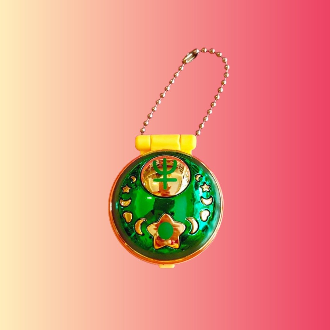 Sailor Moon: Pretty Warrior Communicator in Capsule Accessory Case - Sailor Neptune Keychain (Bandai, 2000s) - PopCultGang