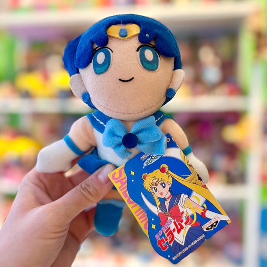 Sailor Moon R Sailor Mercury Plush (Banpresto, 90s) - PopCultGang