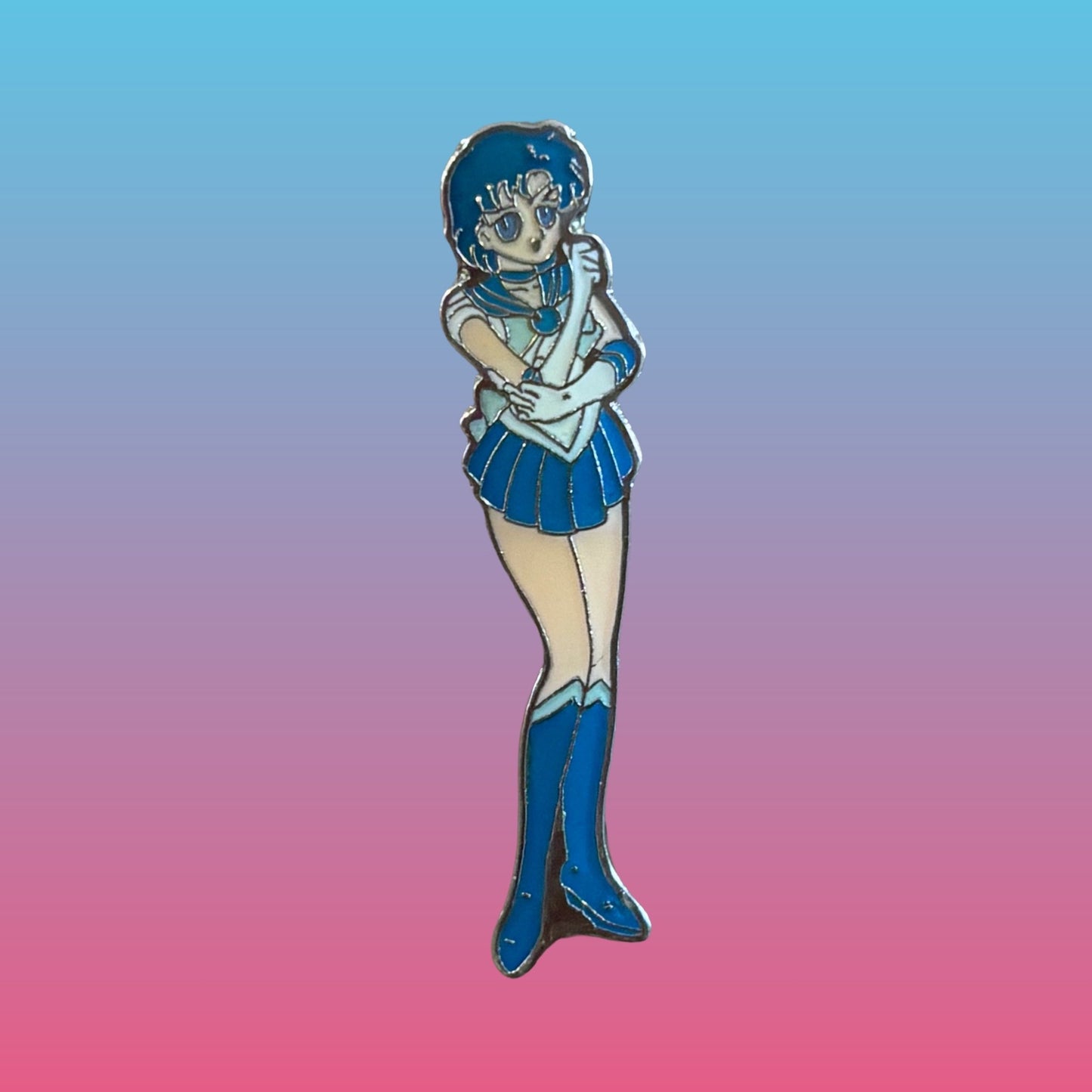 Sailor Moon: Sailor Mercury Enamel Pin (1992) - PopCultGang