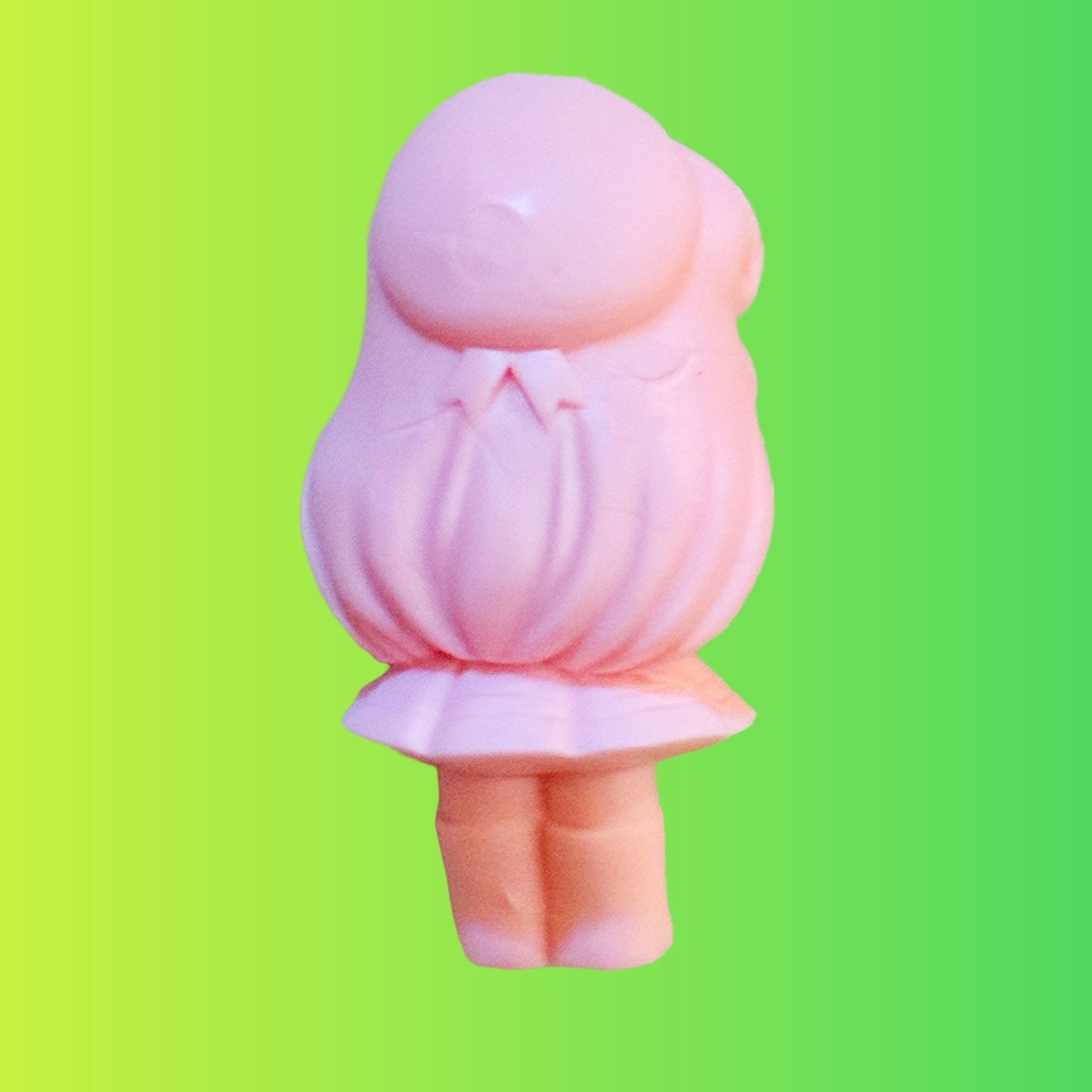 Saint Tail: Eimi Haneoka With Staff - Blue Rubber PVC Keshi Figure (Japan, 90s) - PopCultGang