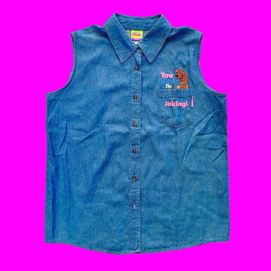 Scooby Doo Sleeveless Denim Shirt (Cartoon Network, 2000s) - PopCultGang
