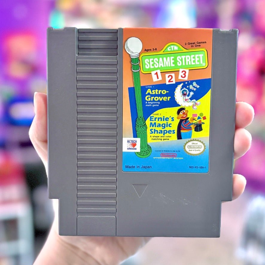 Sesame Street: Astro Grover & Ernie's Magic Shapes (NTSC, NES) - PopCultGang