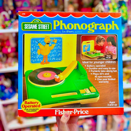 Sesame Street: Battery Operated Phonograph (Fisher Price, 80s) - PopCultGang