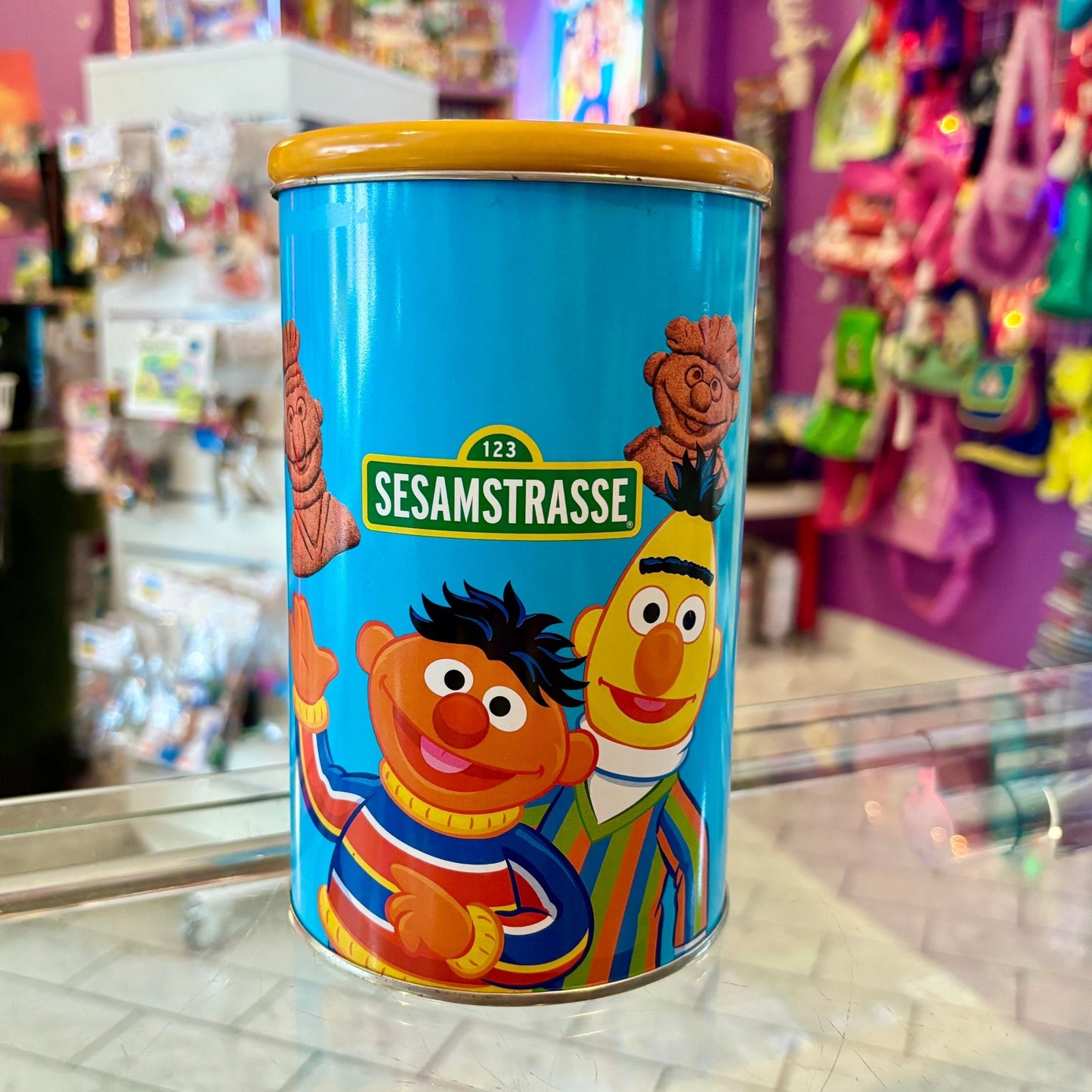 Sesame Street: Bert and Ernie Tin Cookie Jar (90s) - PopCultGang