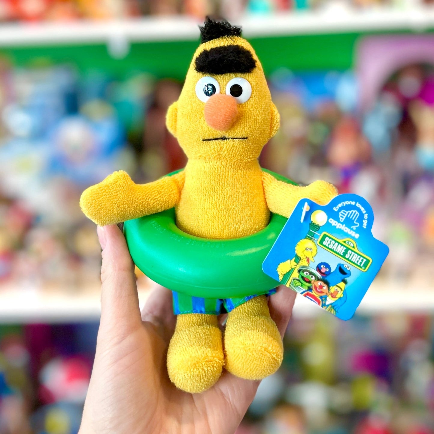 Sesame Street: Bert With Swim Ring Plush (Applause, 1993) - PopCultGang