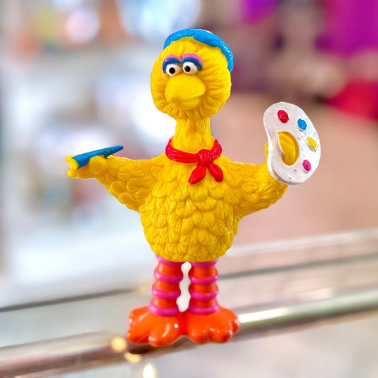 Sesame Street: Big Bird as Painter/Artist PVC Figure (90s) - PopCultGang