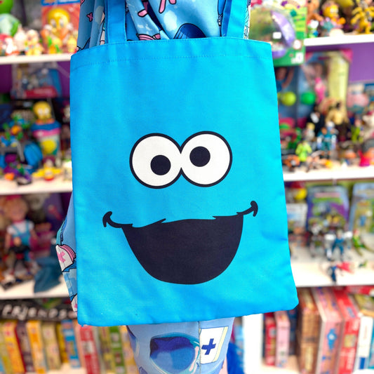 Sesame Street: Cookie Monster Face Tote Shopping Bag (Karactermania) - PopCultGang