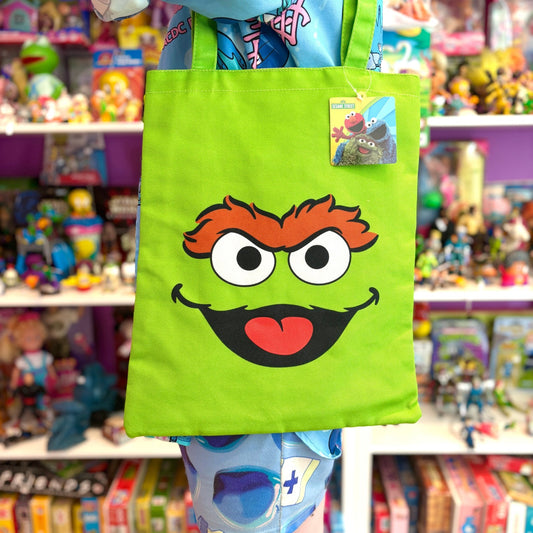 Sesame Street: Oscar the Grouch Face Tote Shopping Bag (Karactermania) - PopCultGang