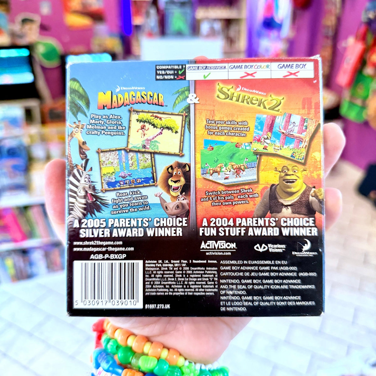 Shrek 2 + Madagaskar - 2-In-1 Fun Pack (CIB, Gameboy Advance) - PopCultGang