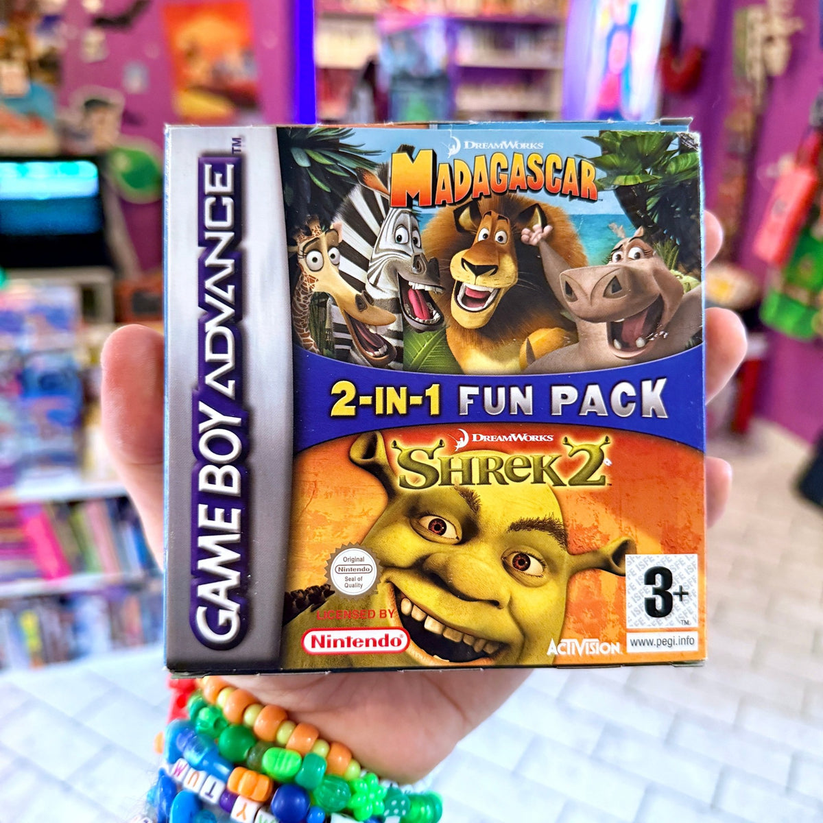 Shrek 2 + Madagaskar - 2-In-1 Fun Pack (CIB, Gameboy Advance) - PopCultGang