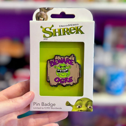 Shrek: Beware Ogre Pin Badge Limited Edition - PopCultGang