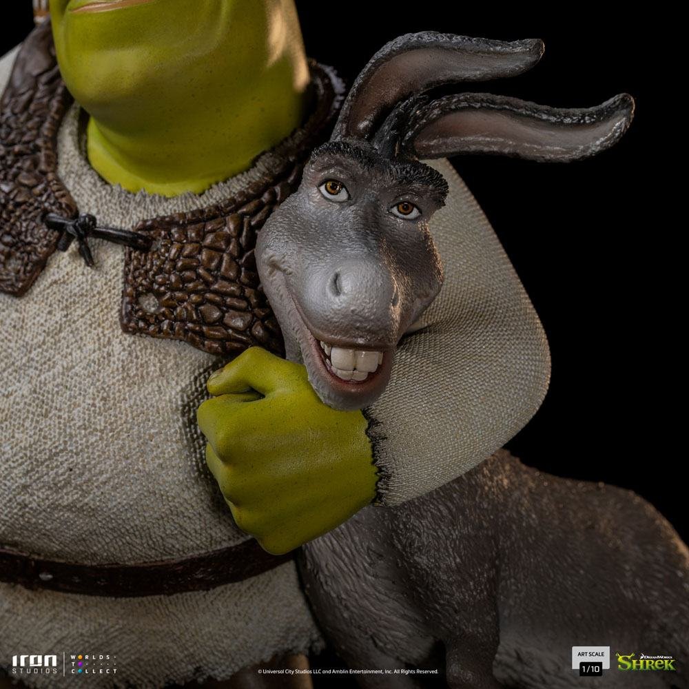 Shrek Deluxe Art Scale Statue 1/10 Shrek, Donkey and The Gingerbread Man 26 cm - PopCultGang