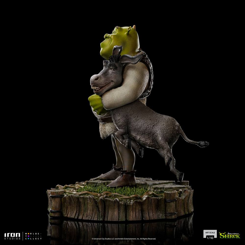 Shrek Deluxe Art Scale Statue 1/10 Shrek, Donkey and The Gingerbread Man 26 cm - PopCultGang