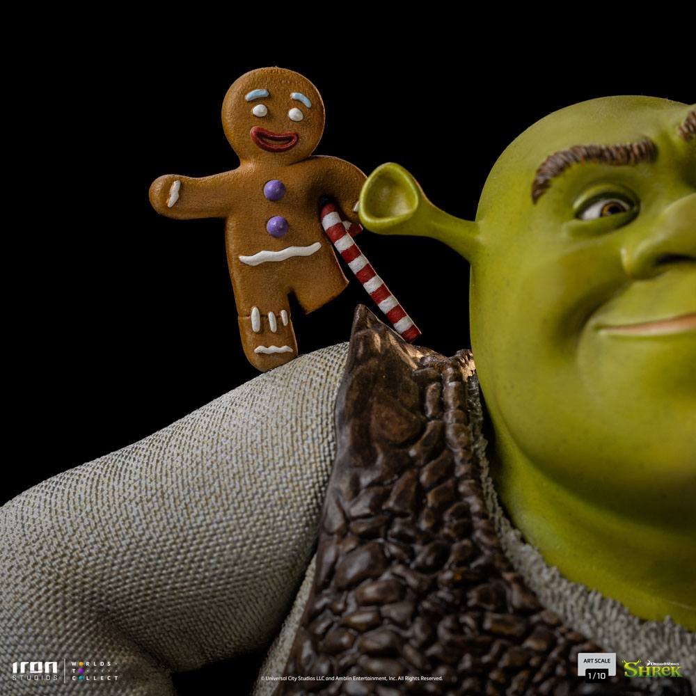 Shrek Deluxe Art Scale Statue 1/10 Shrek, Donkey and The Gingerbread Man 26 cm - PopCultGang