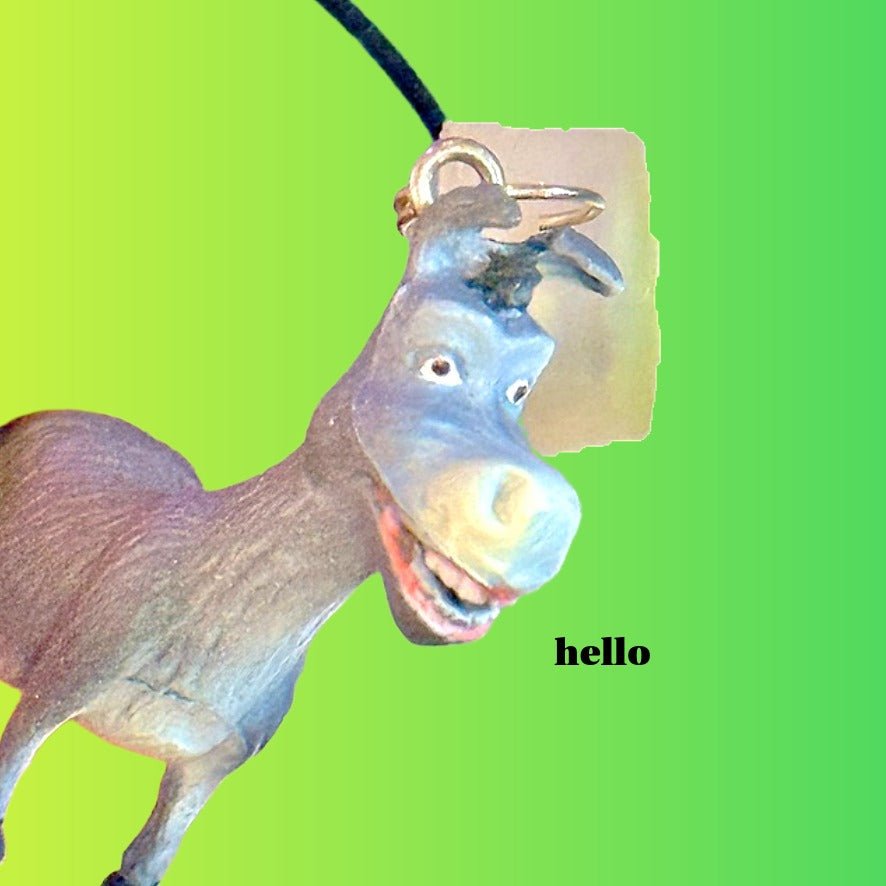 Shrek: Donkey Mobile Phone Dangler Charm (2000s) - PopCultGang