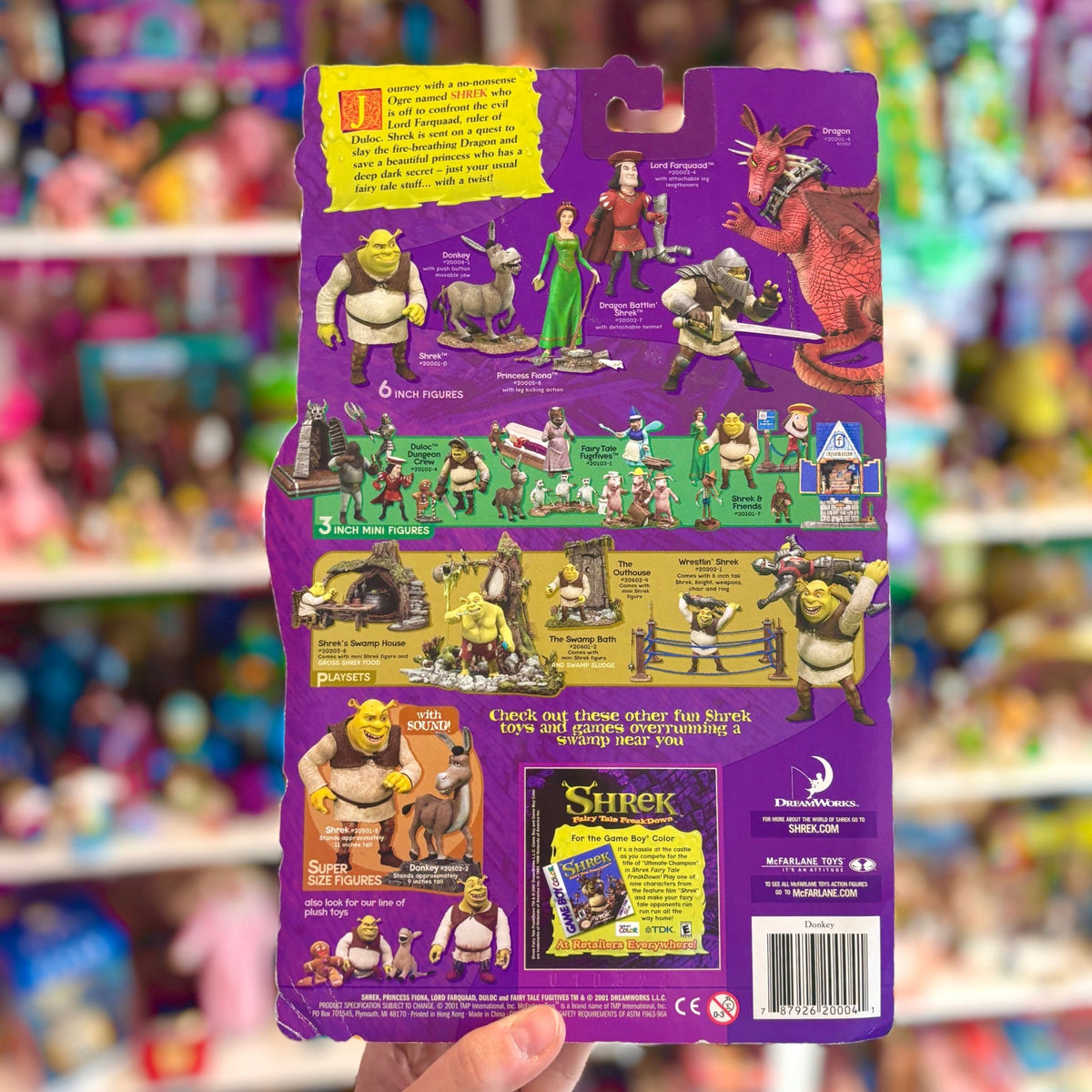Shrek: Donkey With Jaw Jabberin’ Action (McFarlane Toys, DreamWorks, 2001) - PopCultGang