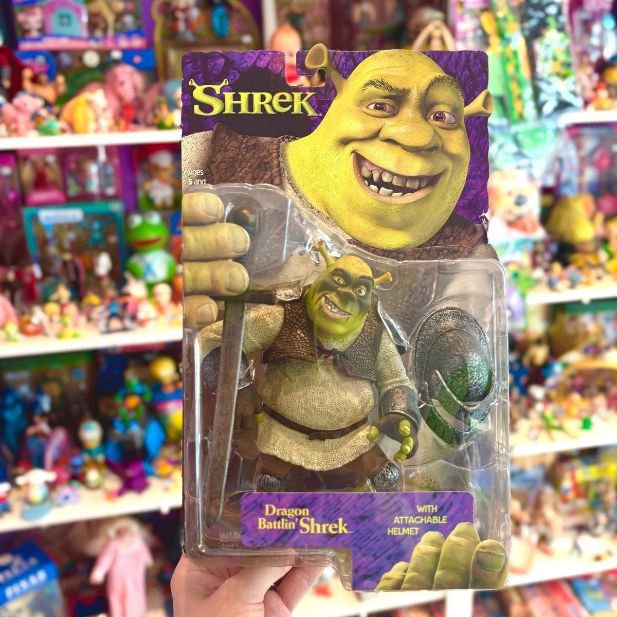 Shrek: Dragon Battlin' Shrek With Detachable Helmet (McFarlane Toys, DreamWorks, 2001) - PopCultGang