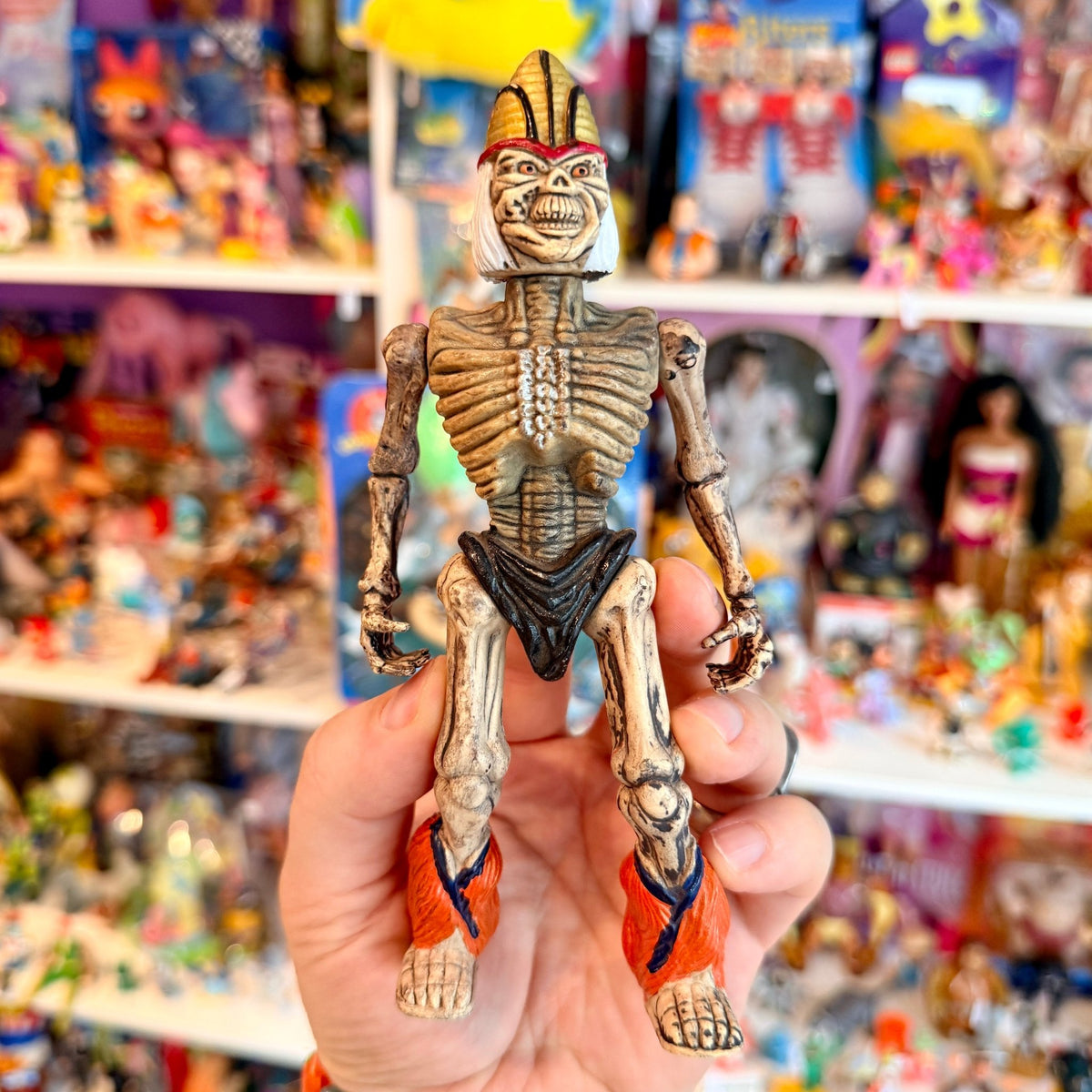 Skeleton Fighter: Priest Skeleton Action Figure (Skeleton Warriors Knockoff, 90s) - PopCultGang