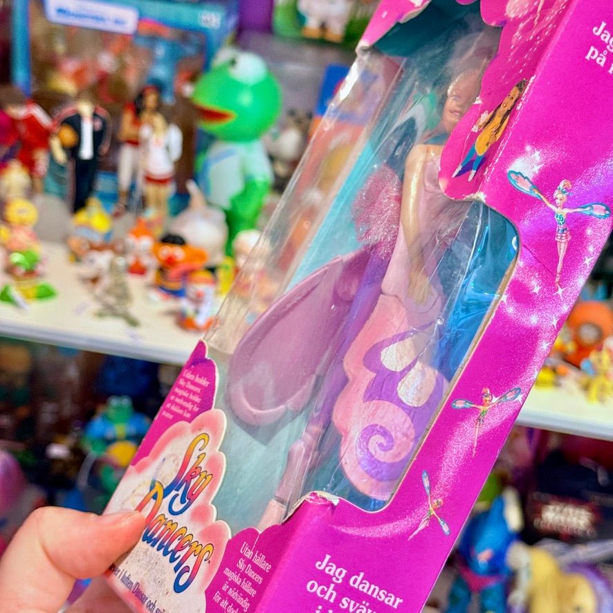 Sky Dancers: Pink/Purple "Star Shimmer" Sky Dancer Doll (new in box, Galoob, 90s) - PopCultGang