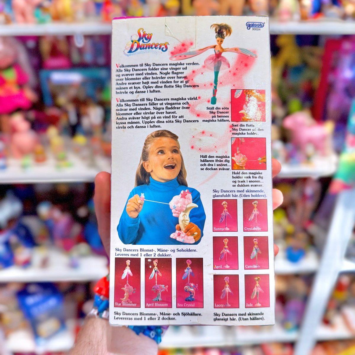Sky Dancers: Pink/Purple "Star Shimmer" Sky Dancer Doll (new in box, Galoob, 90s) - PopCultGang