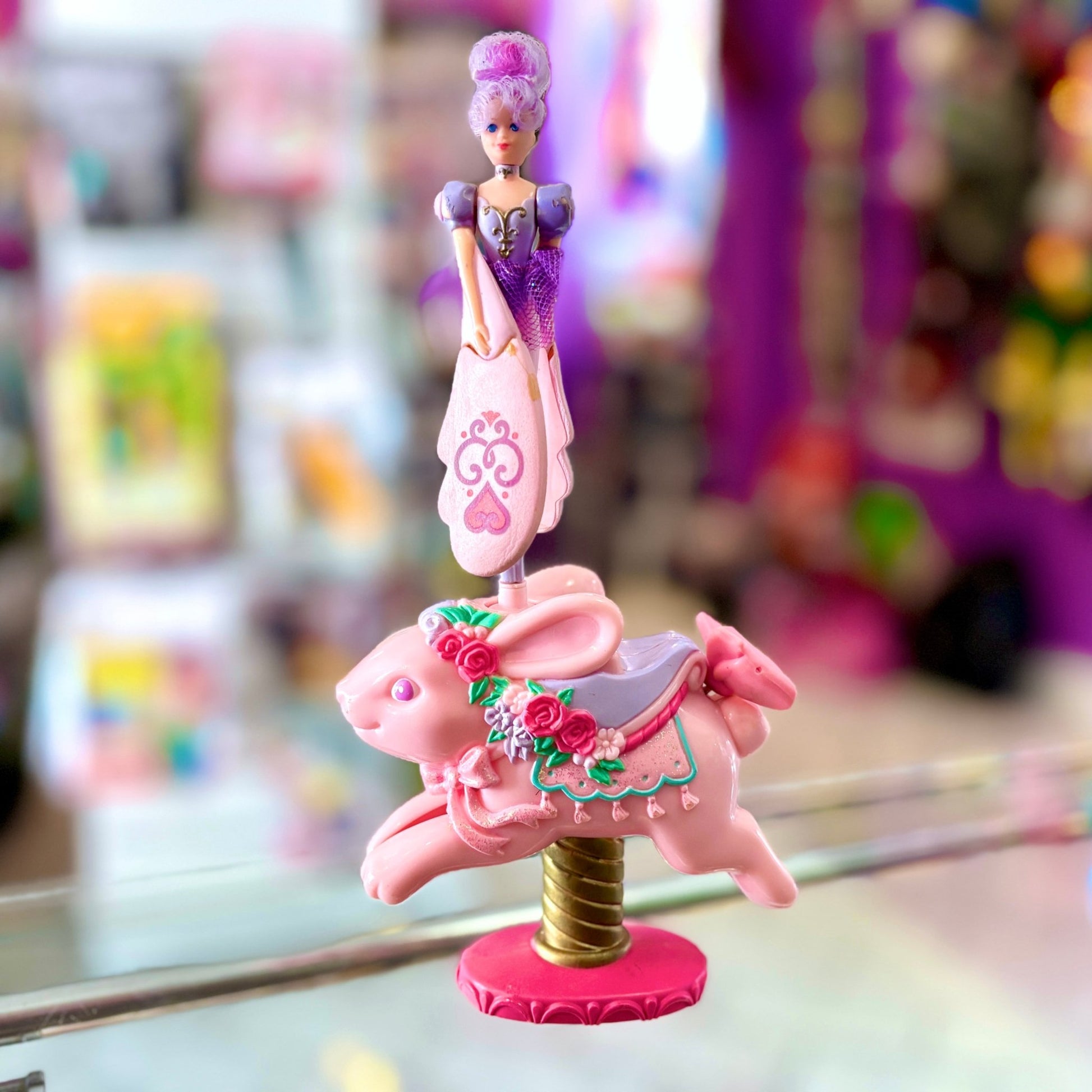 Sky Dancers: Skydream Fairy Flyer Bunny Carousel Launcher (Galoob, 1995) - PopCultGang