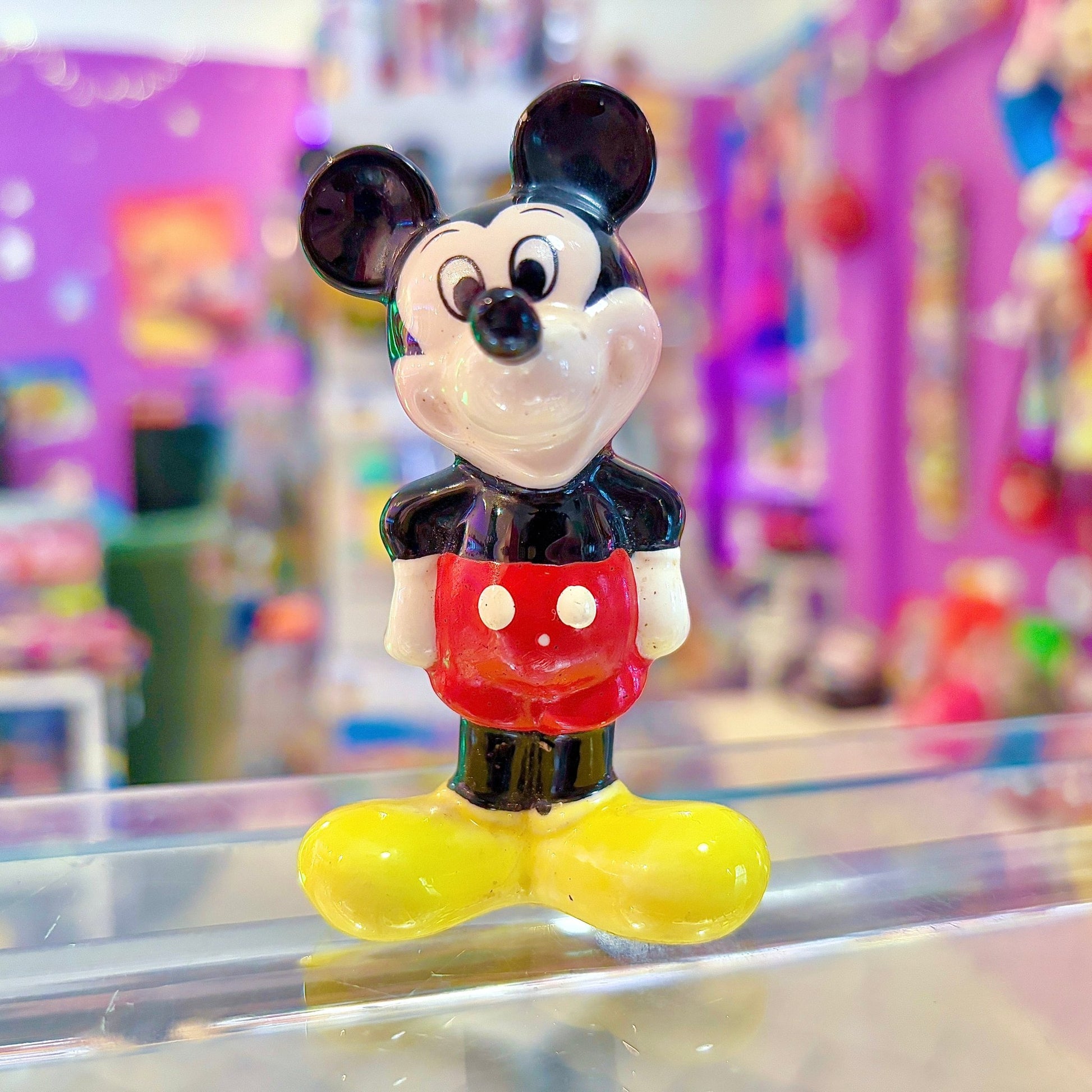 Small Ceramic Mickey Mouse Figure (Disney, 70s) - PopCultGang
