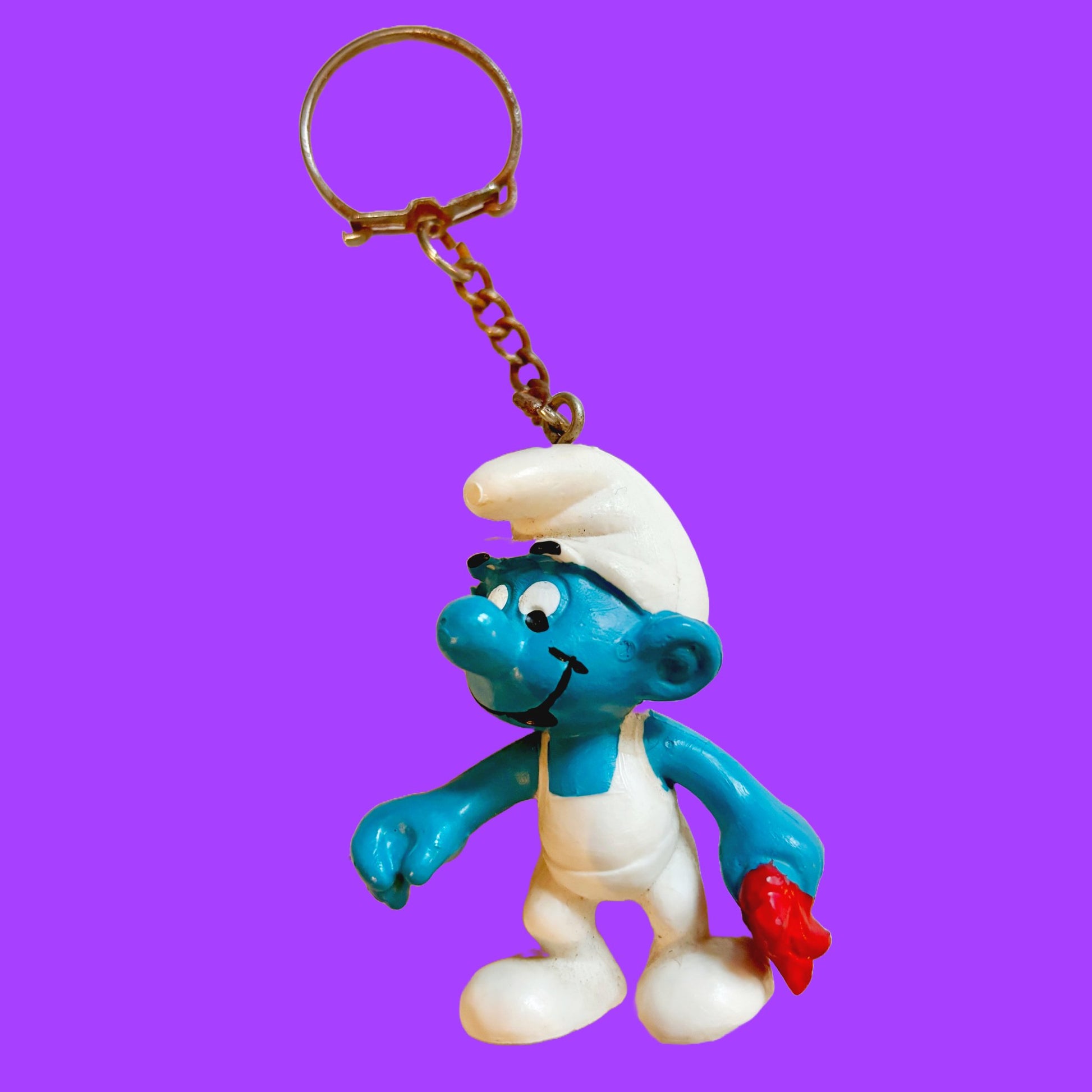 Smurf Keychain (80s) - PopCultGang