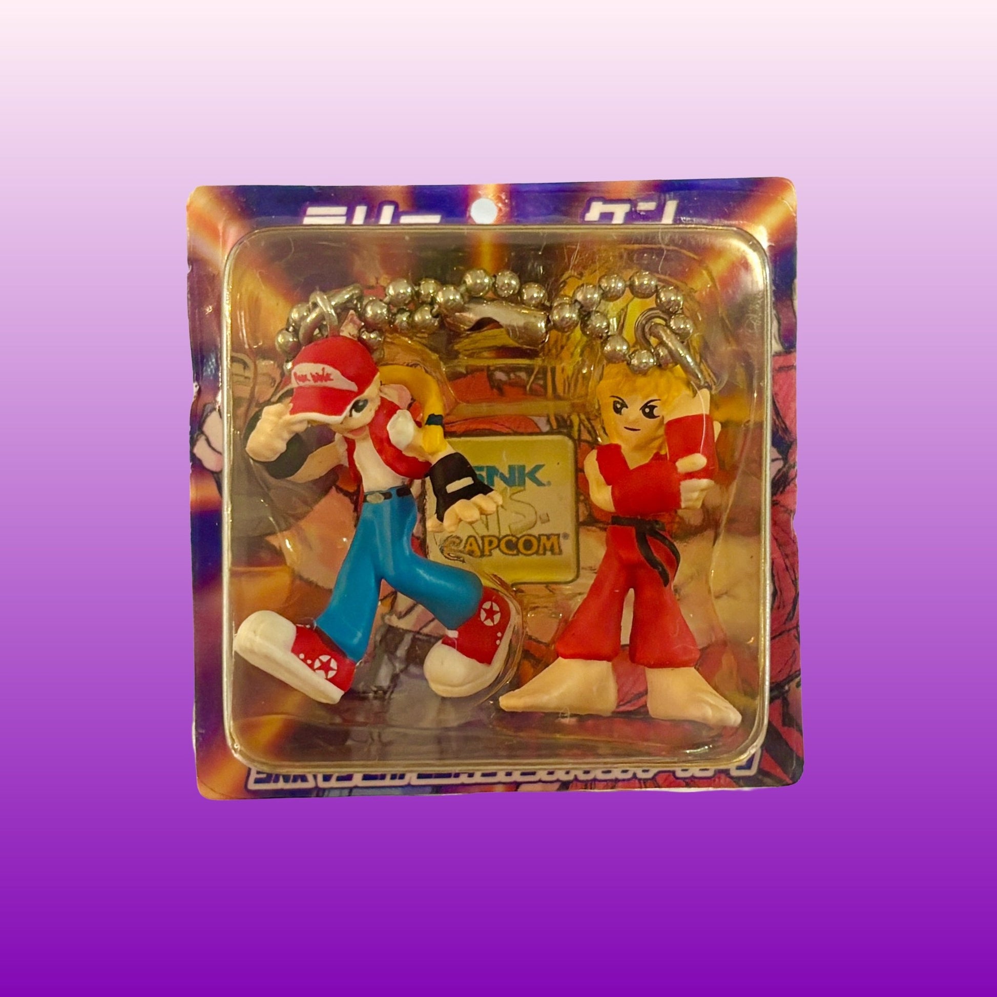 SNK vs. Capcom: The King of Fighter Twin Figure Keychain Set Terry Bogard & Ken Masters (Capcom, 1999) - PopCultGang