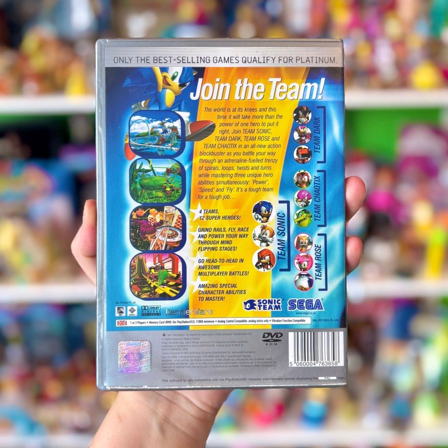 Sonic Heroes (Platinum, PS2) - PopCultGang