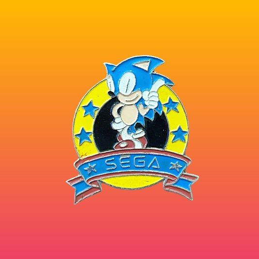 Sonic The Hedgehog: Sega Logo Enamel Promo Pin (Sega, 1991) - PopCultGang