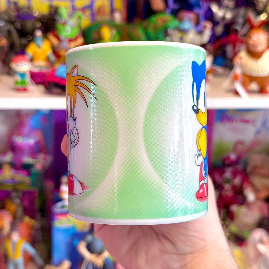 Sonic The Hedgehog & Tails Ceramic Mug (Derun Ceramics LTD, 90s) - PopCultGang