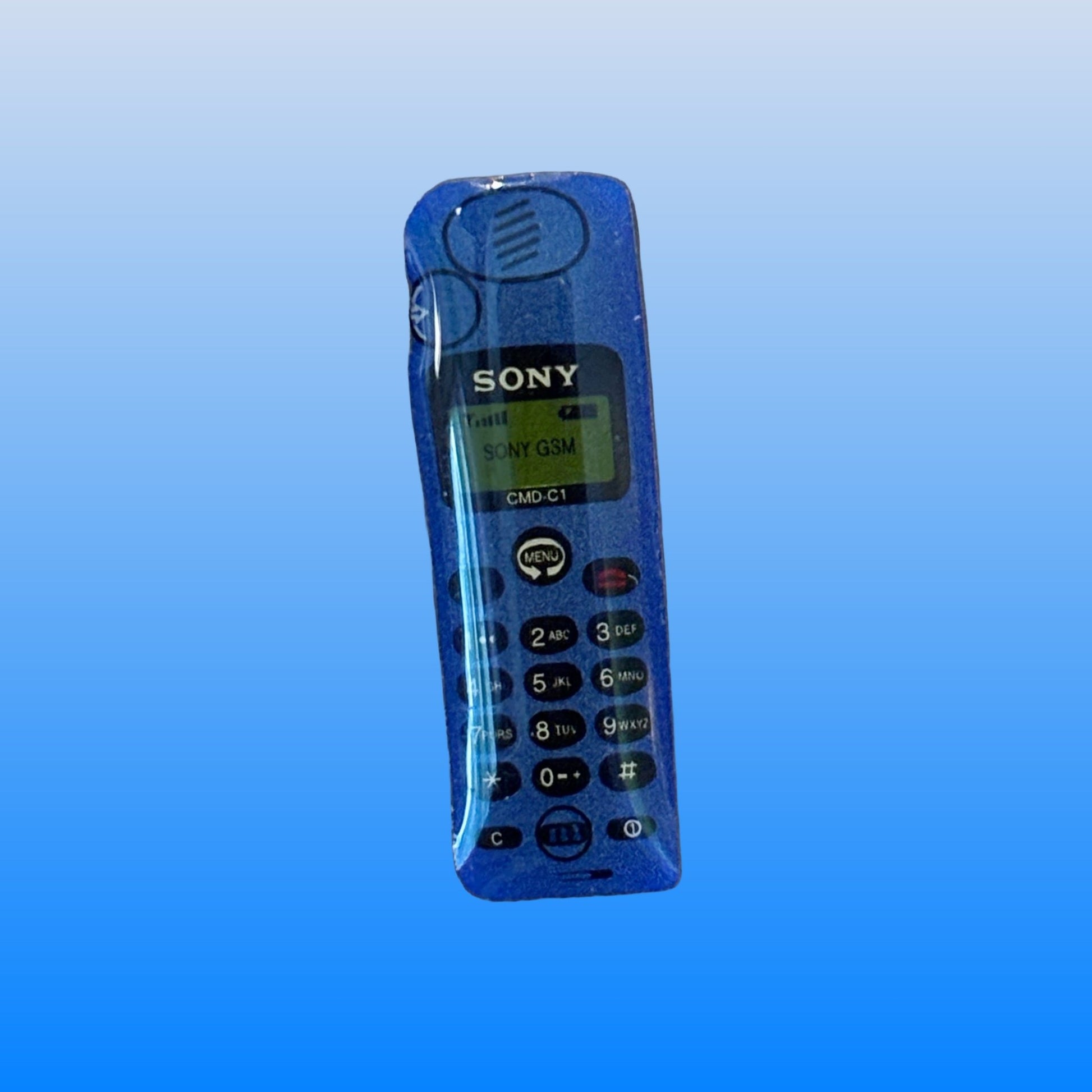 Sony Blue Mobile Phone Pin Badge (90s) - PopCultGang