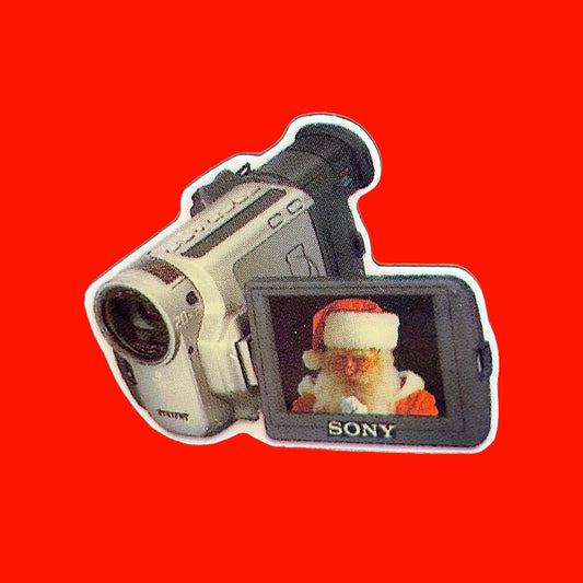 Sony Digital Camera Recording Santa Enamel Pin (90s) - PopCultGang