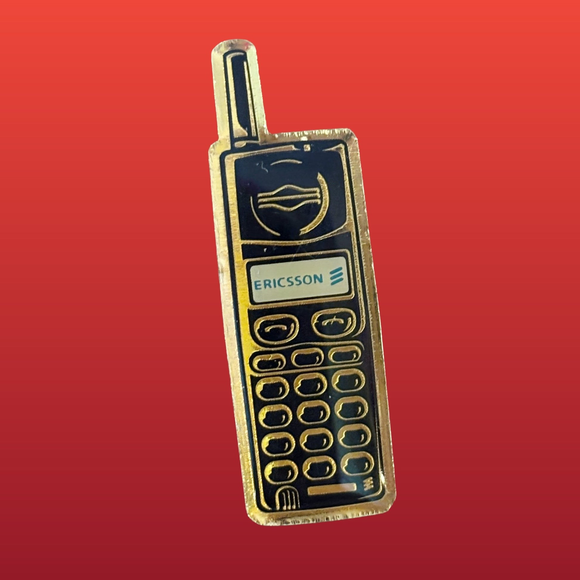Sony Ericsson Black Mobile Phone Pin Badge (90s) - PopCultGang