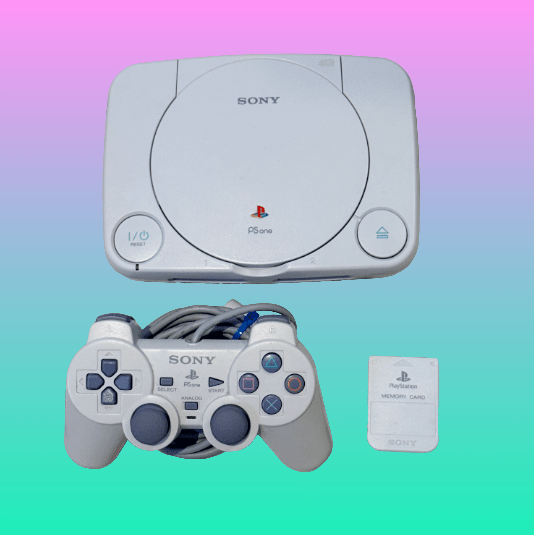 Sony Playstation One PsOne + Controller + Memory Card + manual - PopCultGang
