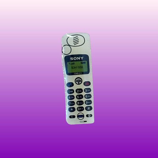 Sony White Mobile Phone Pin Badge (90s) - PopCultGang